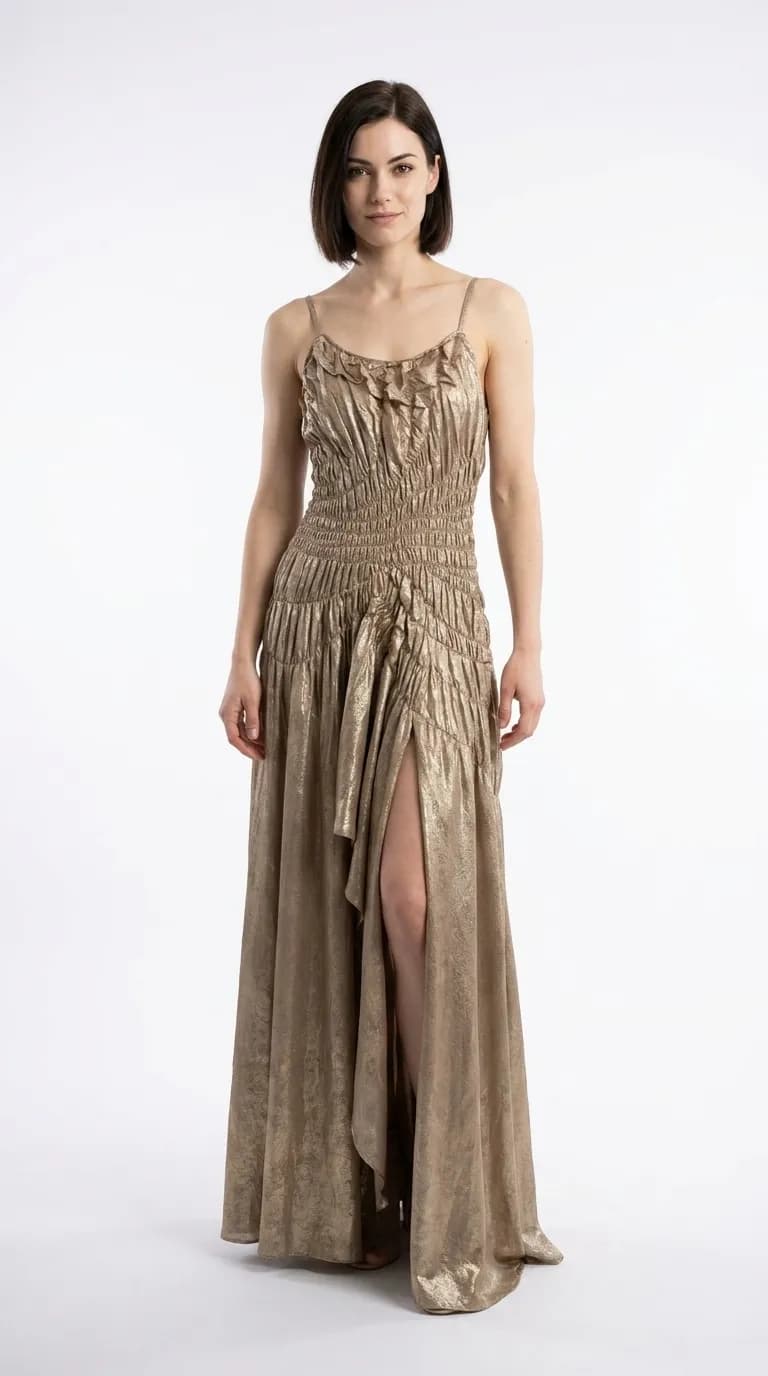 Vestido Champaña, Gala
